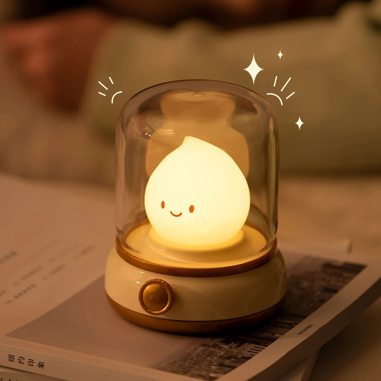 Happy Glowing Candle Flame LED Night Light - Image 4