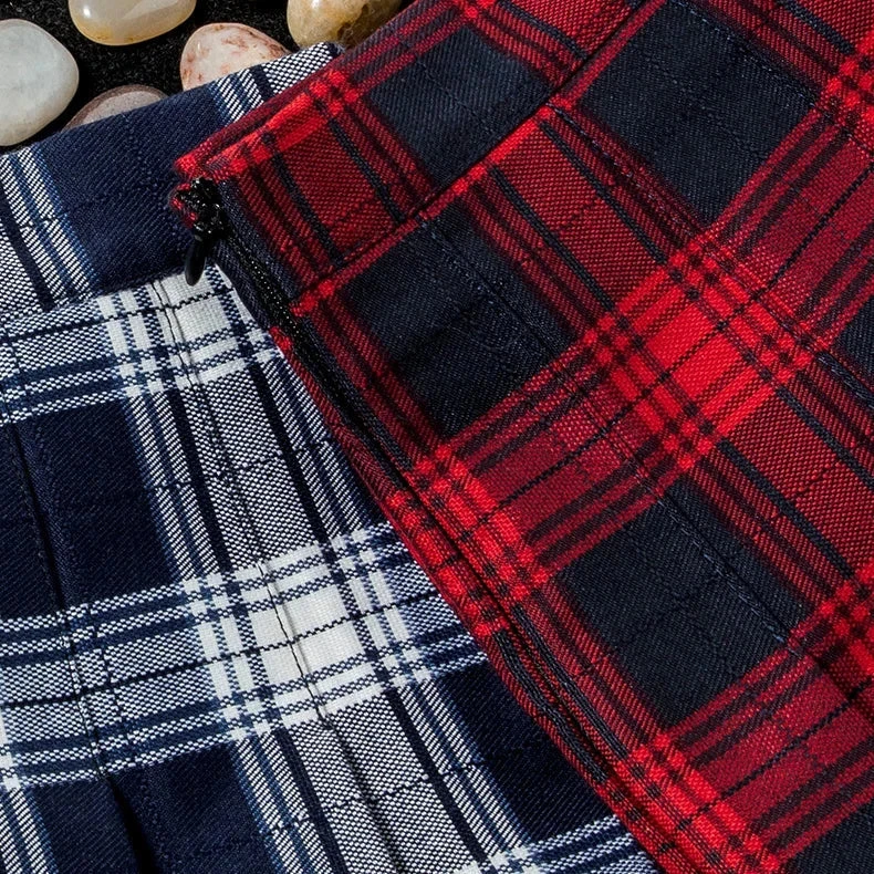 Apparel Harajuku High Waist School Girl Pleated Plaid Short Skirt - Image 14