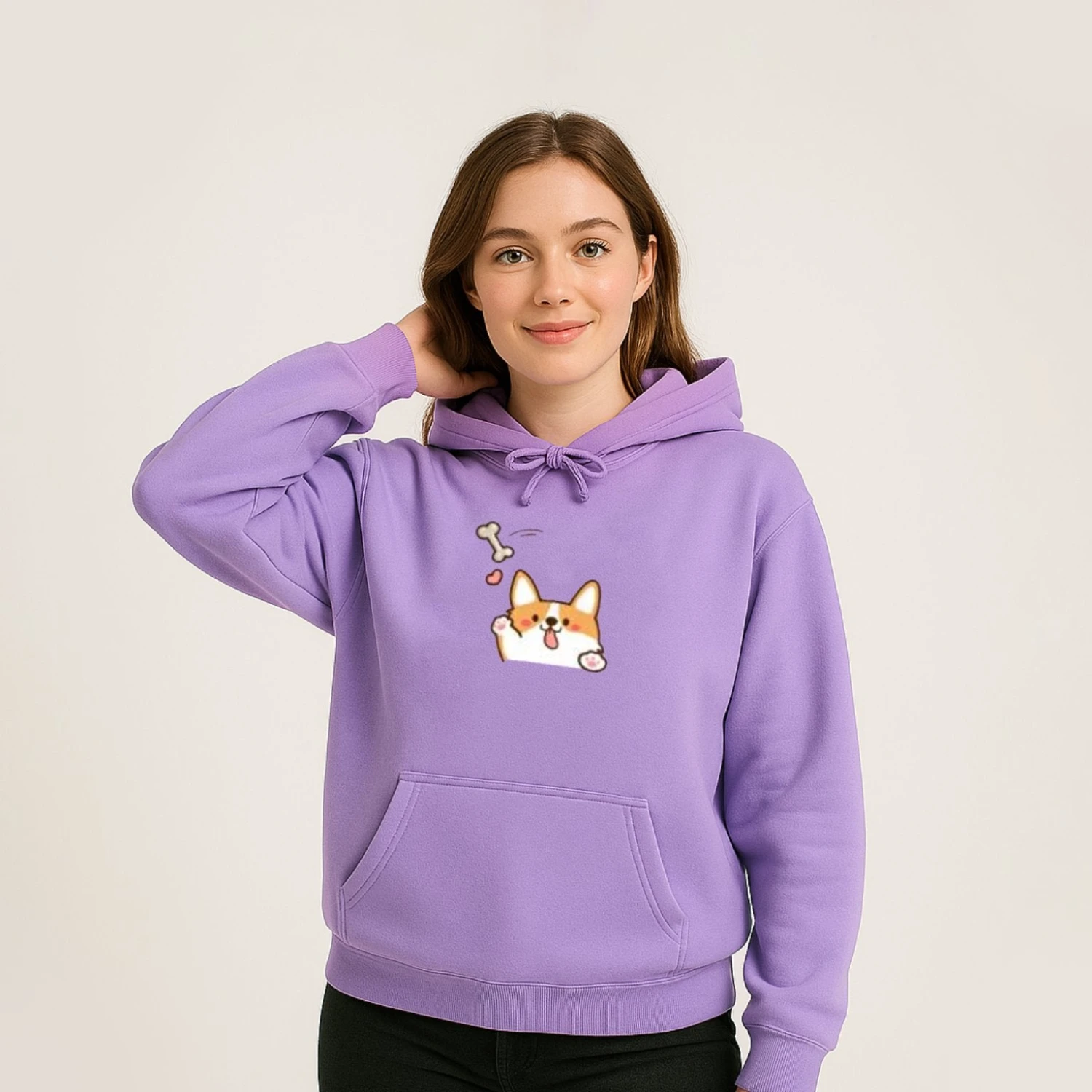 Apparel Harajuku Kawaii Corgi Hoodie