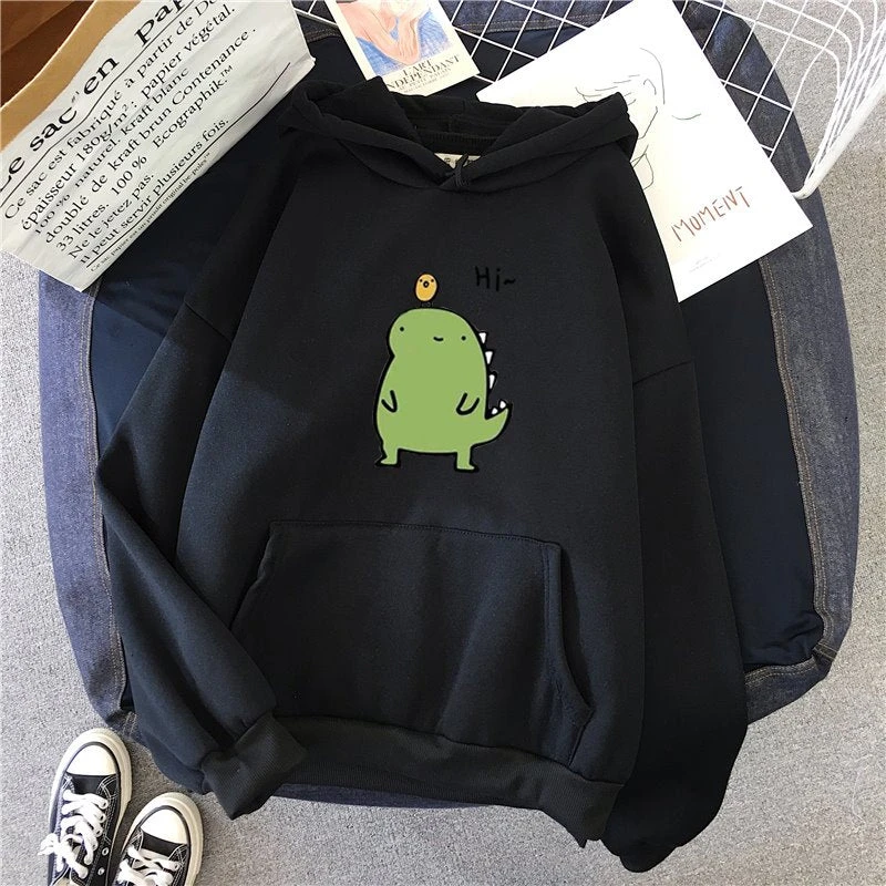 Apparel Harajuku Kawaii Cute Dipsy Dinosaur Hoodie - Image 10