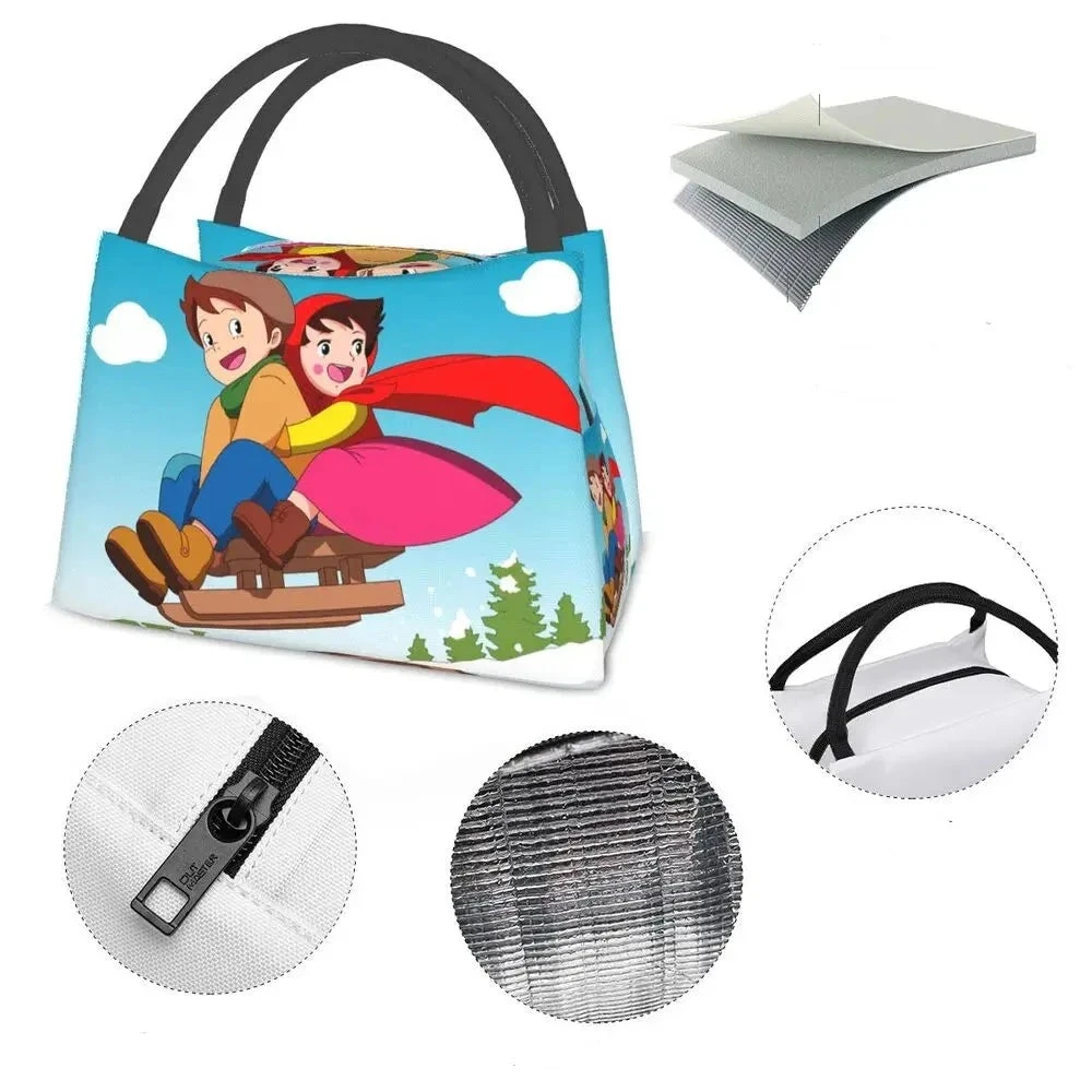 Heidi The Girl From The Alps Snow Cream Insulated Lunch Bags - Image 15