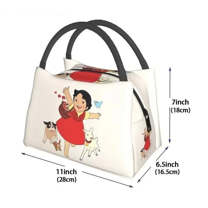 Heidi The Girl From The Alps Snow Cream Insulated Lunch Bags - Image 5