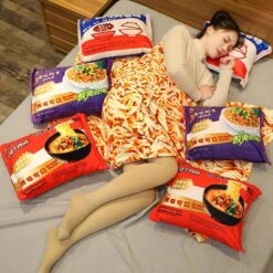 Instant Noodle Plushie Pillow