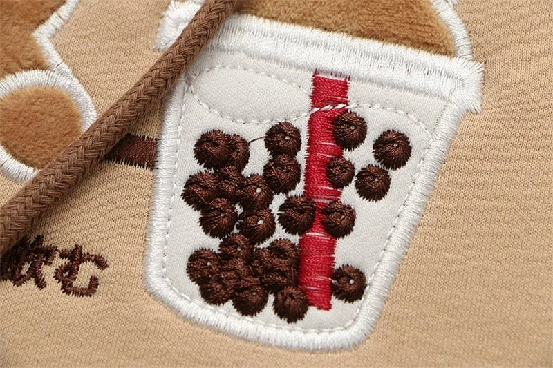 Apparel Japanese Bubble Tea Bear Hoodies - Image 11