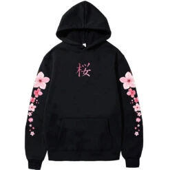 Apparel Japanese Cherry SakuraHoodies Long Sleeve