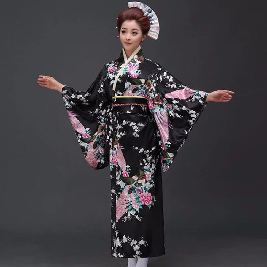 Apparel Japanese Floral Long Kimono