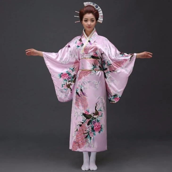 Apparel Japanese Floral Long Kimono - Image 2
