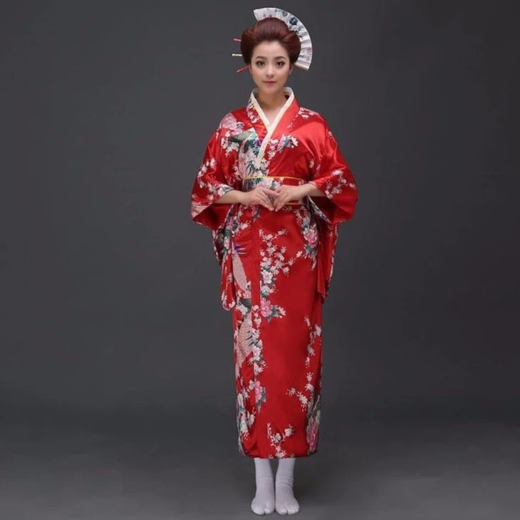 Apparel Japanese Floral Long Kimono - Image 5