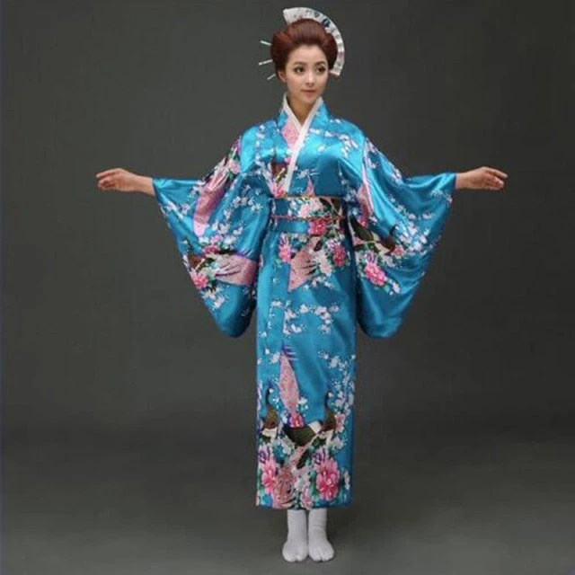 Apparel Japanese Floral Long Kimono - Image 3