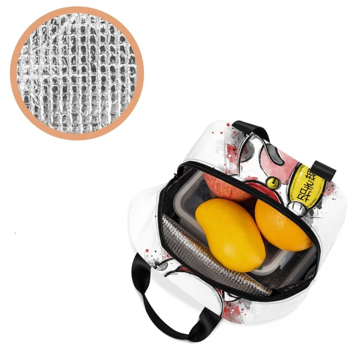 Japanese Fortune Cat Lunch Bag Set - Image 6