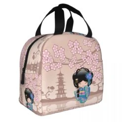 Japanese Keiko Kokeshi Doll Lunch Bag