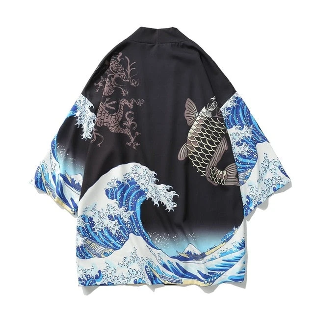 Apparel Japanese Art Fancy Kimono Cardigan Robe Short - Image 9