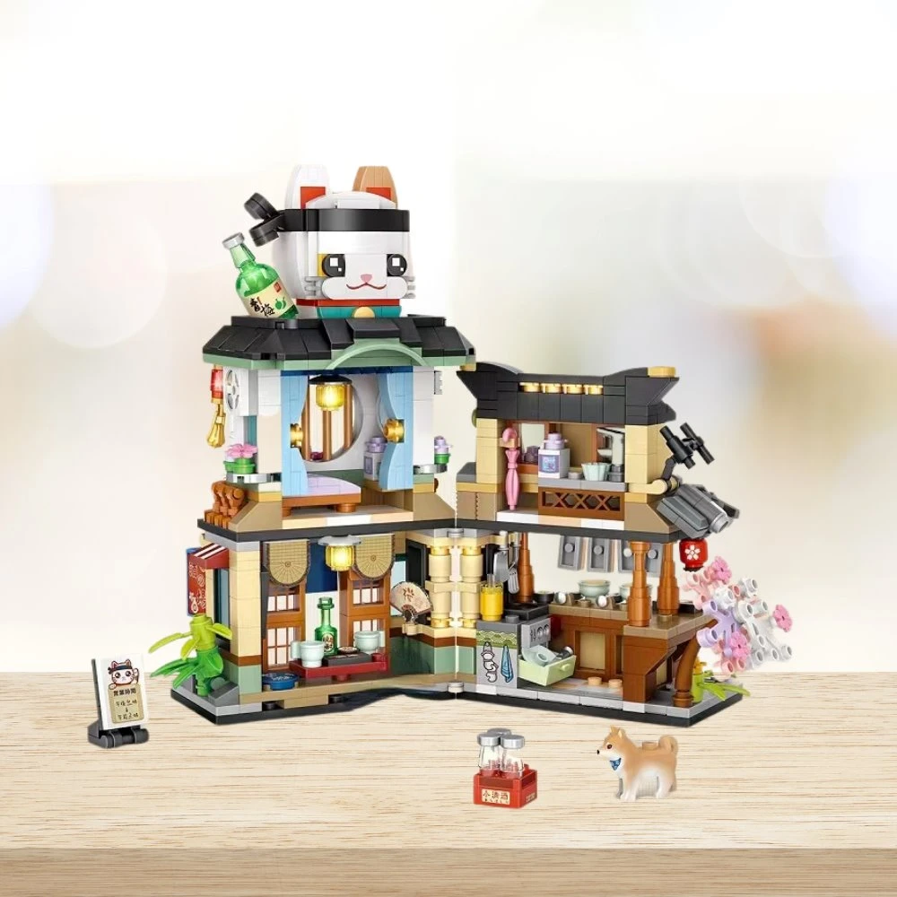 Japanese Ramen Bar Seafood Store Micro Building Sets - Image 17