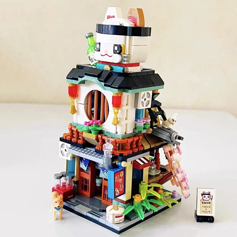 Japanese Ramen Bar Seafood Store Micro Building Sets - Image 9