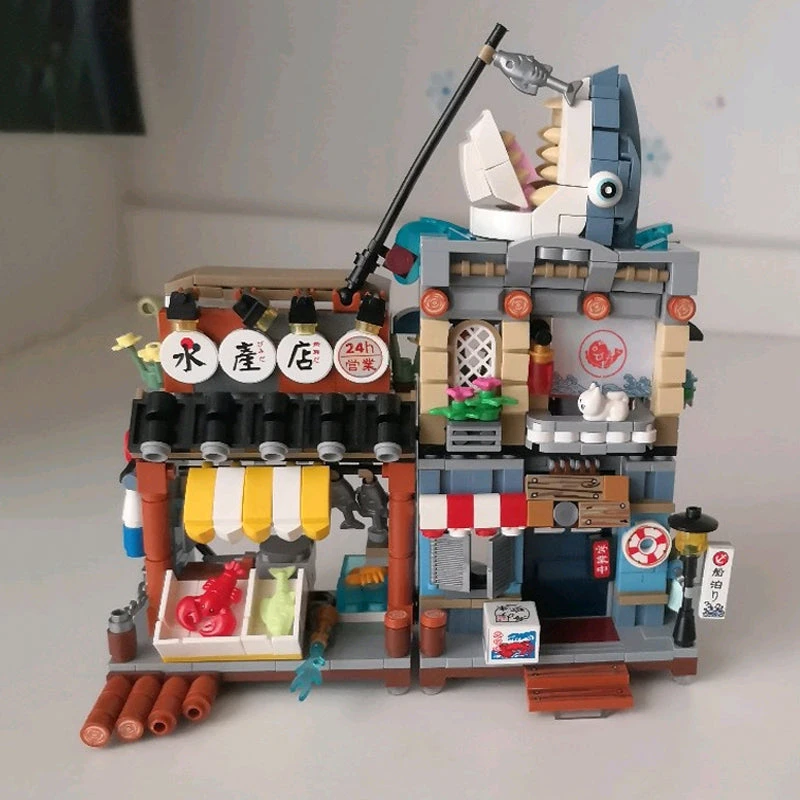 Japanese Ramen Bar Seafood Store Micro Building Sets - Image 16