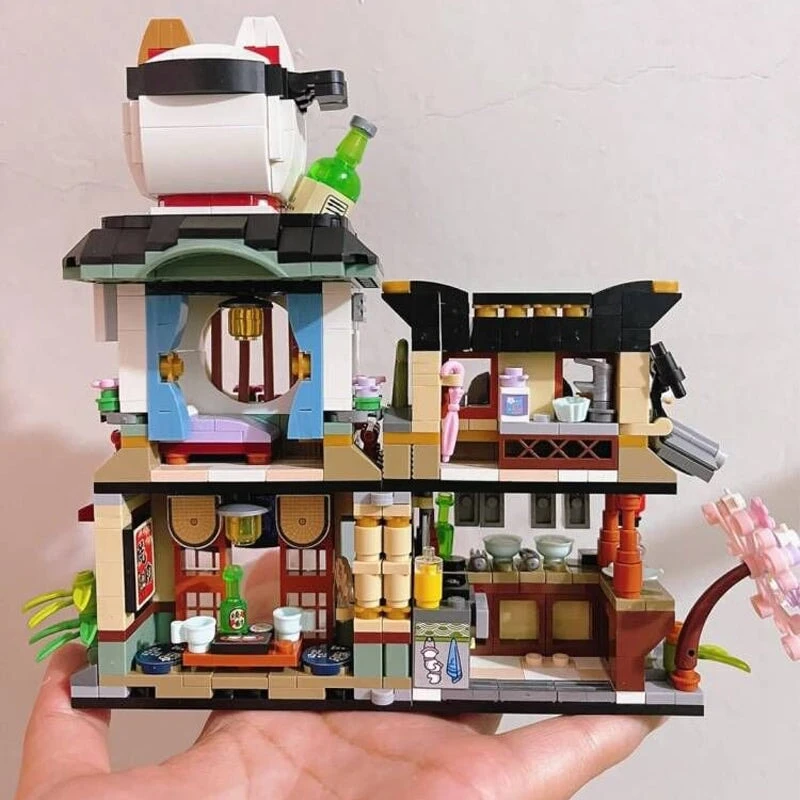 Japanese Ramen Bar Seafood Store Micro Building Sets - Image 10