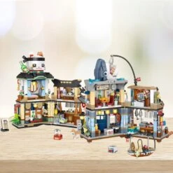 Japanese Ramen Bar Seafood Store Micro Building Sets