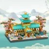 Japanese Sakura Palace Shrine Nano Building Blocks