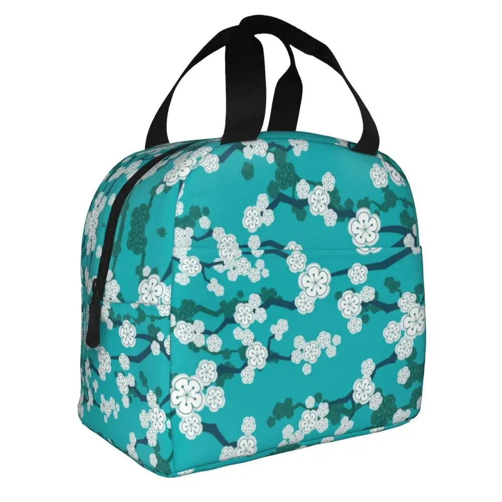 Japanese-themed Cherry Blossom Sakura Insulated Lunch Bags - Image 14