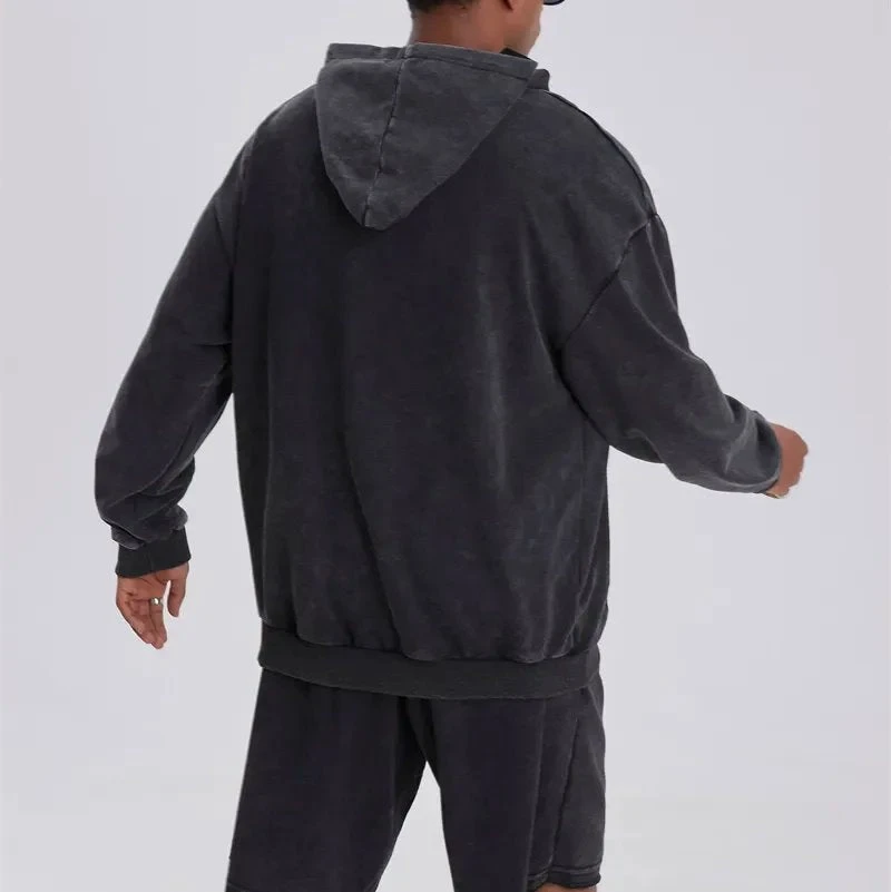 Apparel Japanese-themed Mt Fuji Landscape Unisex Vintage Washed Hoodies - Image 4