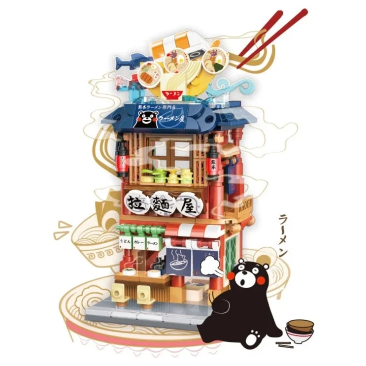 Japanese-themed Ramen Hot Spring Sushi Tea Micro Building Sets - Image 6