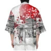 Apparel Japanese-themed Samurai Pagoda Red Sun Unisex Kimono