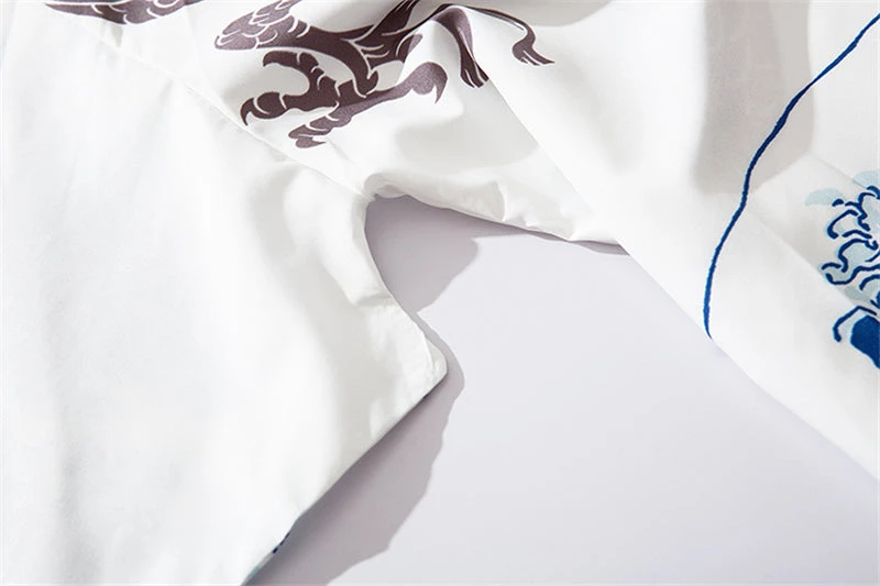 Apparel Japanese-themed Women Kimono Great Waves - Image 14