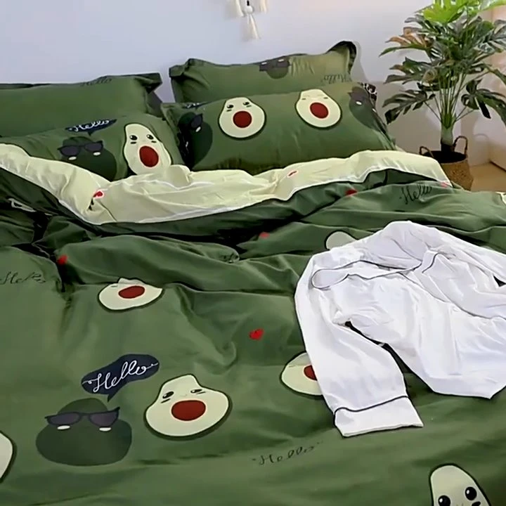 Kawaii Avocado Buddies Bedding Set - Image 8