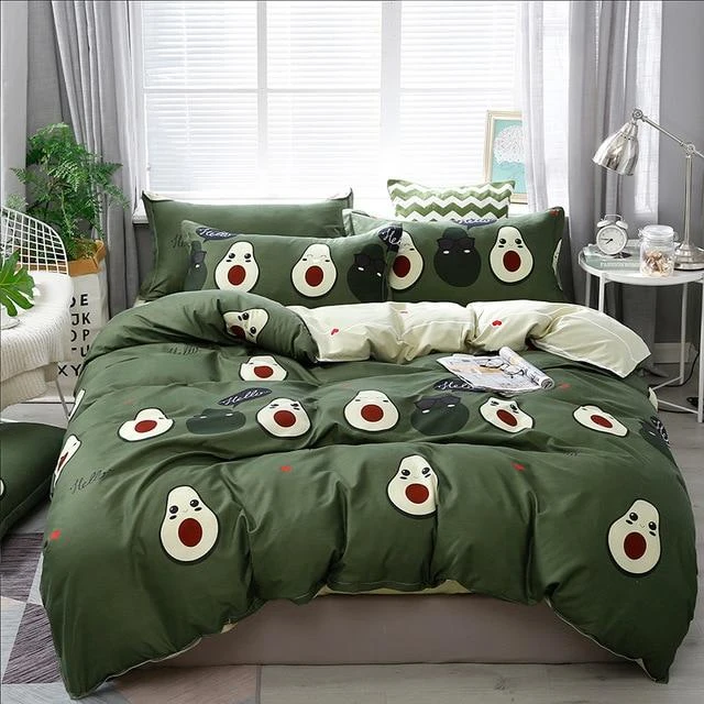 Kawaii Avocado Buddies Bedding Set - Image 4