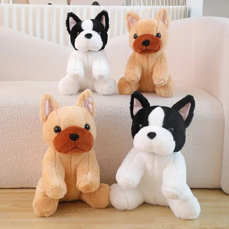 Kawaii Biege White French Bulldog Plushies - Image 9