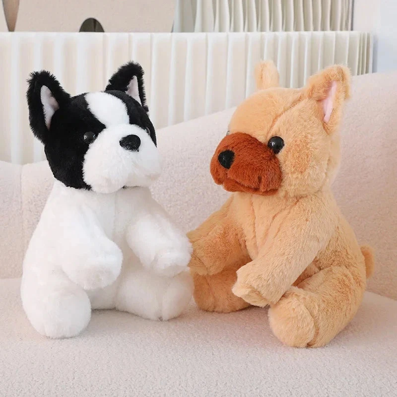 Kawaii Biege White French Bulldog Plushies - Image 3
