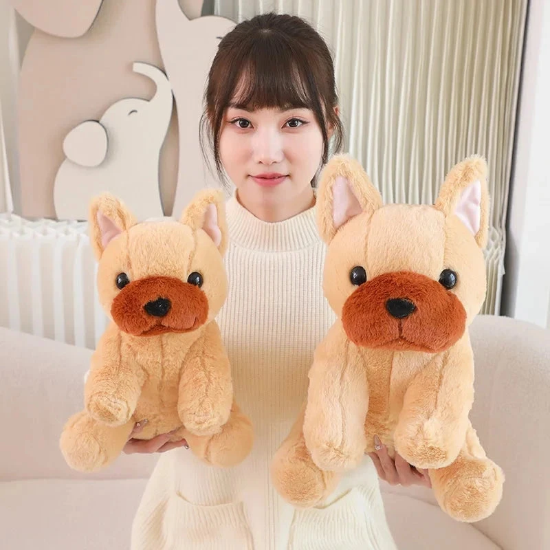 Kawaii Biege White French Bulldog Plushies - Image 4