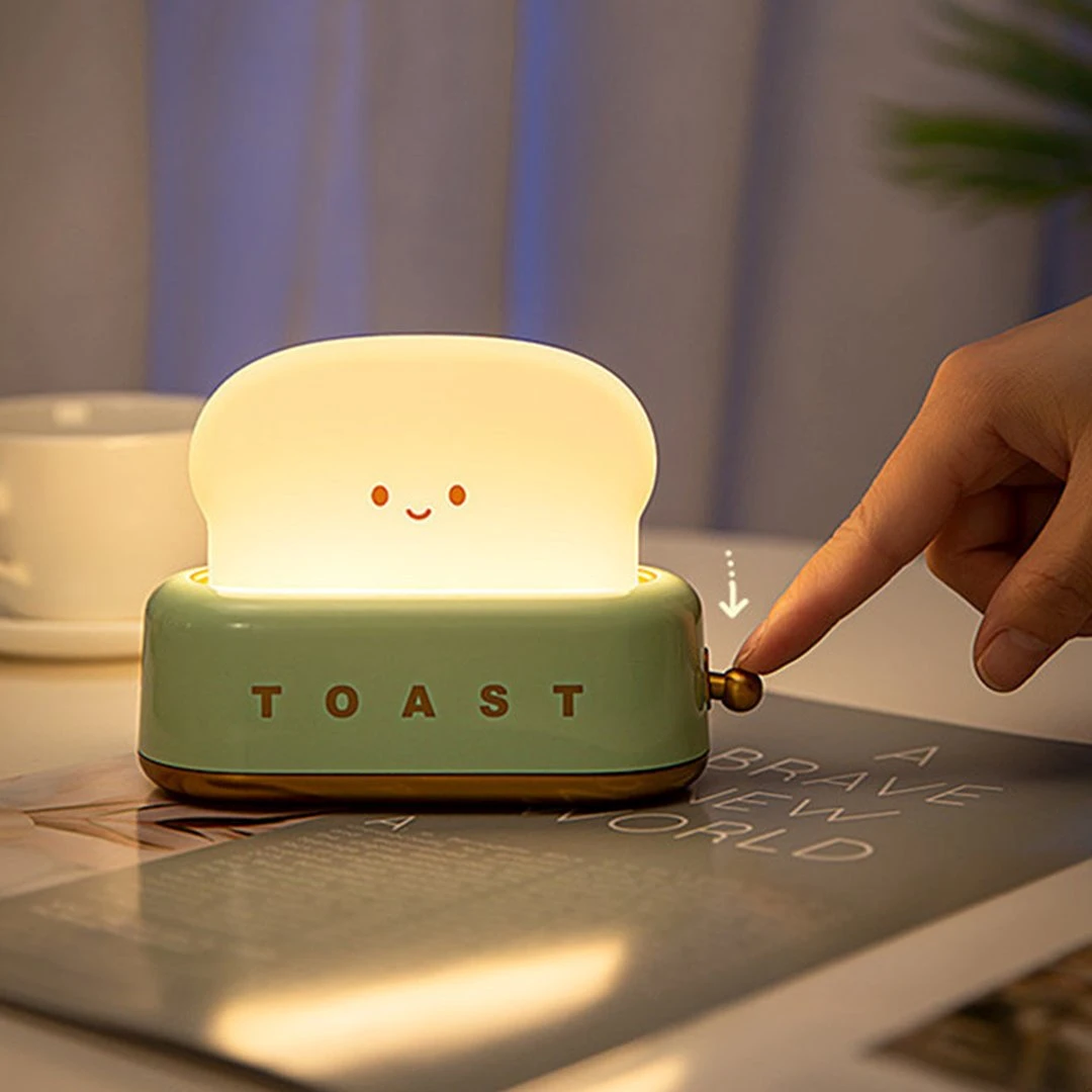 Kawaii Bread Toaster Machine LED Night Light - Image 11