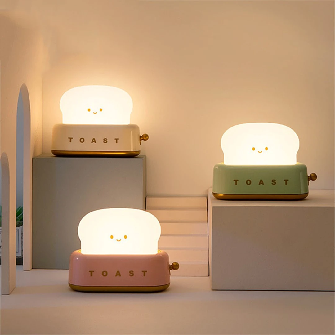 Kawaii Bread Toaster Machine LED Night Light - Image 2