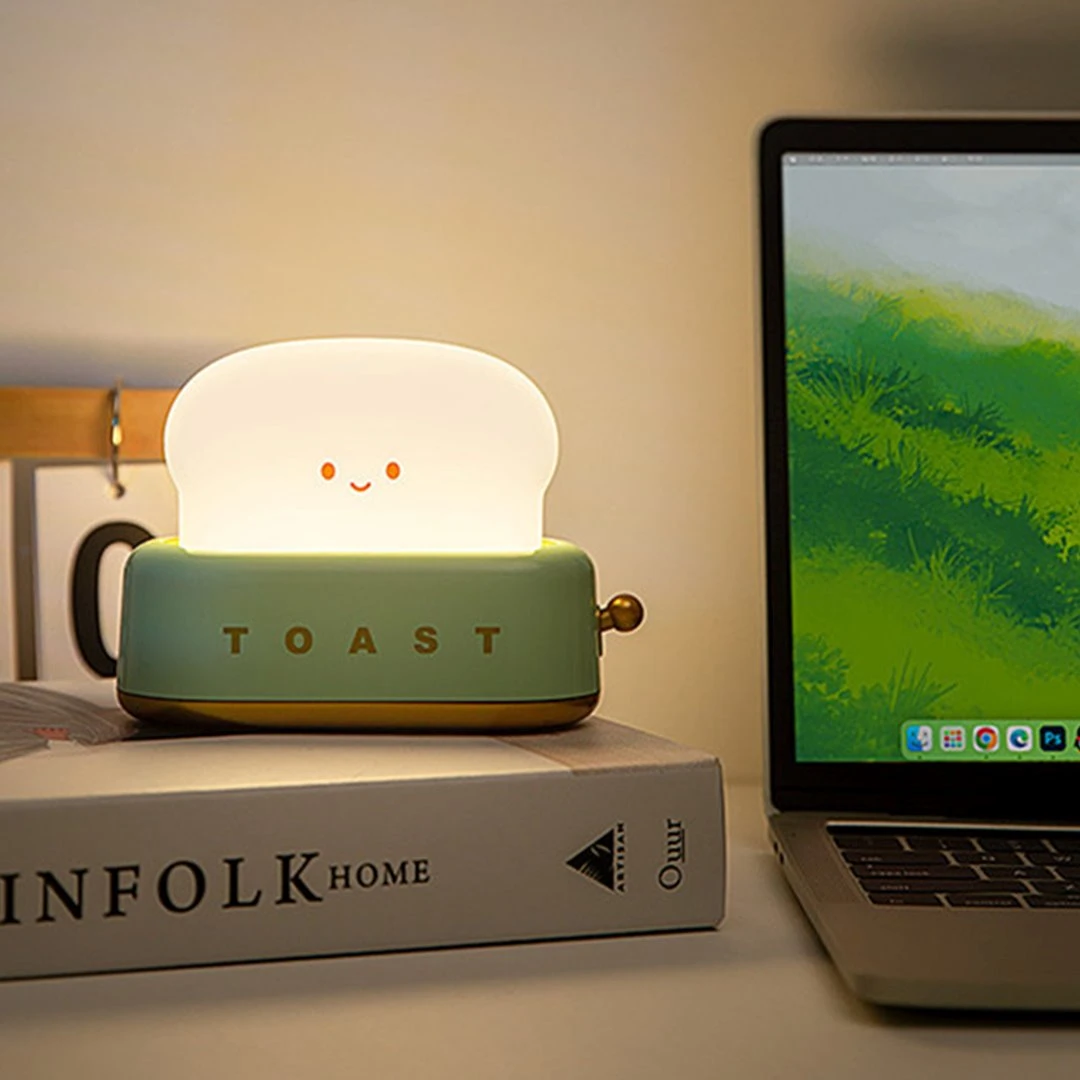 Kawaii Bread Toaster Machine LED Night Light - Image 7
