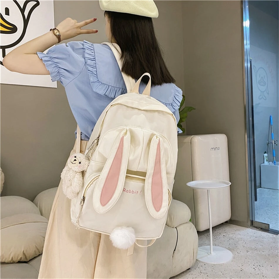 Apparel Kawaii Bunny Ears Backpack Bag - Image 9