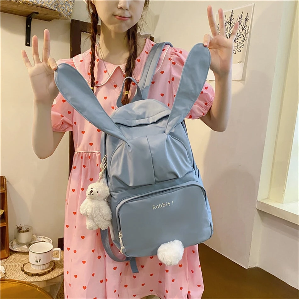 Apparel Kawaii Bunny Ears Backpack Bag - Image 11