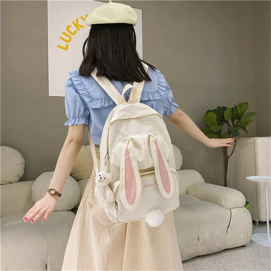 Apparel Kawaii Bunny Ears Backpack Bag - Image 8