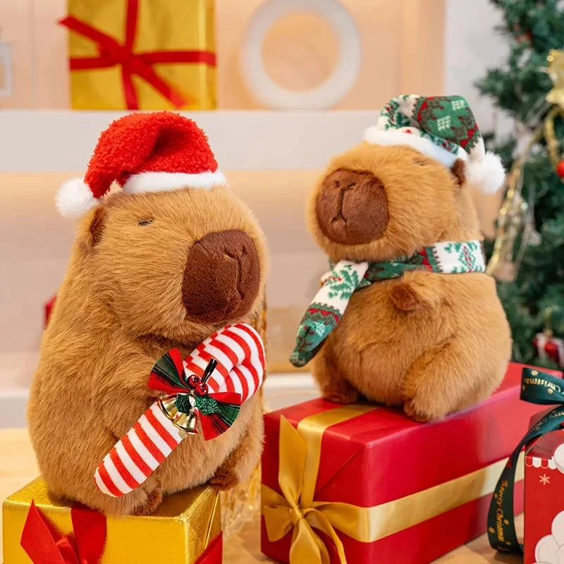 Kawaii Capybara Christmas-themed Plushies - Image 5