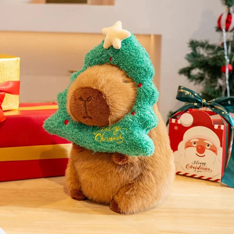 Kawaii Capybara Christmas-themed Plushies - Image 3