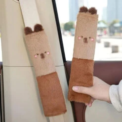 Accessories Kawaii Capybara Plush Car Seat Belt Cover Shoulder Strap Accessory