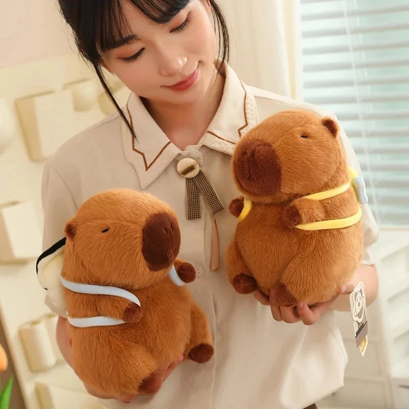 Kawaii Capybara With Backpack Plush Collection - Image 15