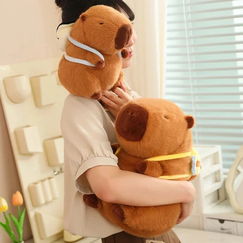 Kawaii Capybara With Backpack Plush Collection - Image 13