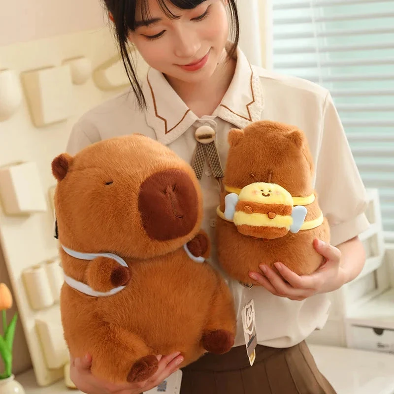 Kawaii Capybara With Backpack Plush Collection - Image 11