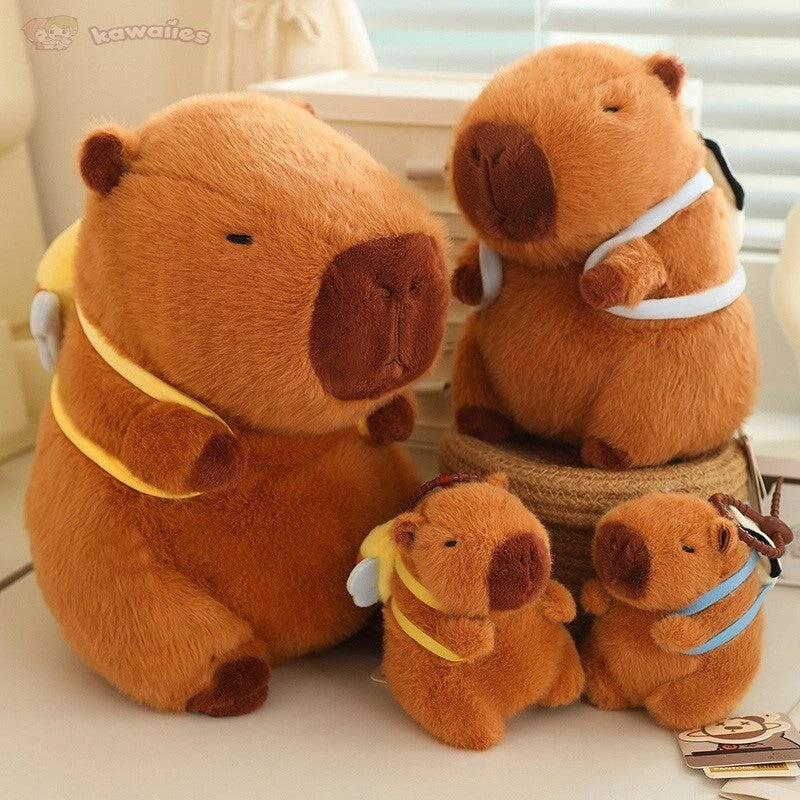 Kawaii Capybara With Backpack Plush Collection - Image 2