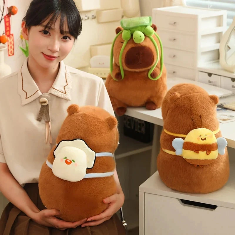 Kawaii Capybara With Backpack Plush Collection - Image 7