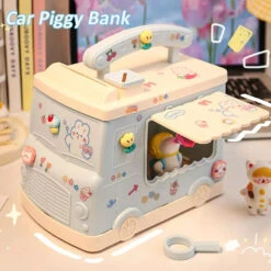 Accessories Kawaii Car Piggy Bank