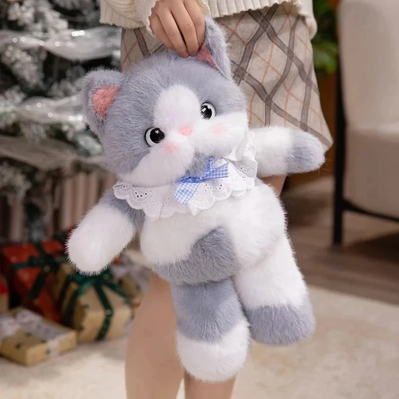 Kawaii Cat Plush Family With Collar - Image 5