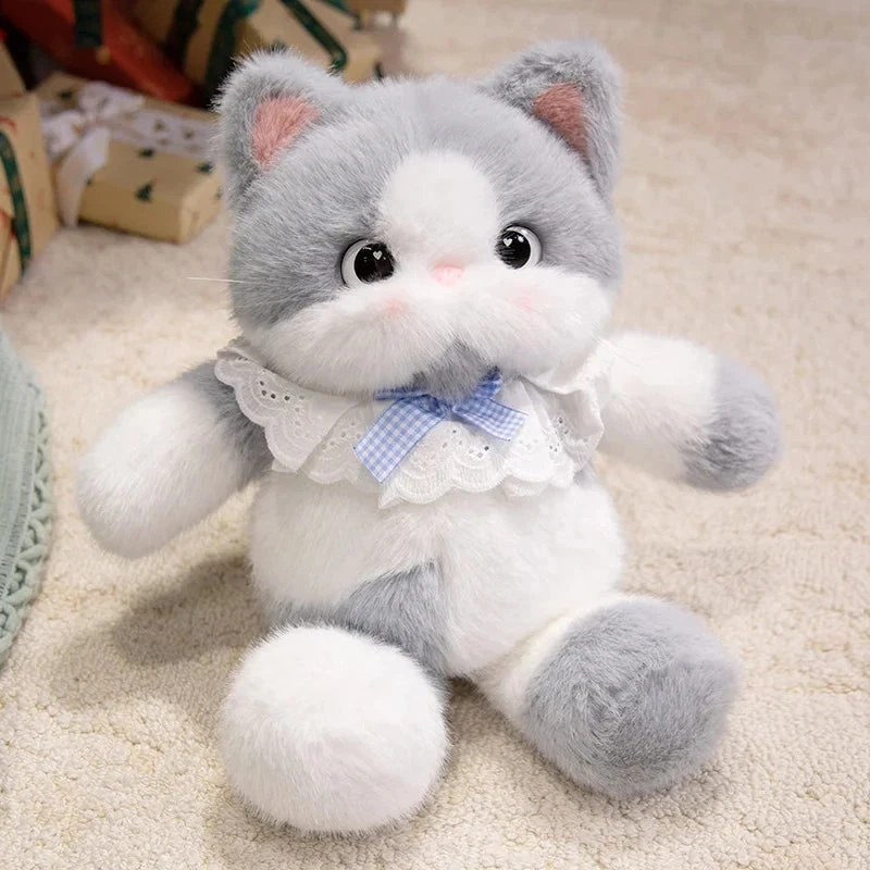 Kawaii Cat Plush Family With Collar - Image 11