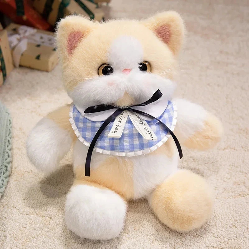 Kawaii Cat Plush Family With Collar - Image 12